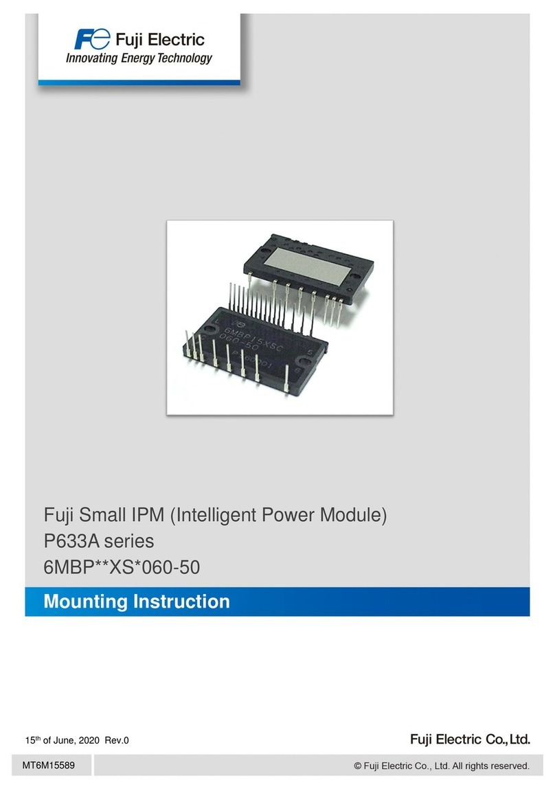 Fuji Electric P633A Series Mounting instruction