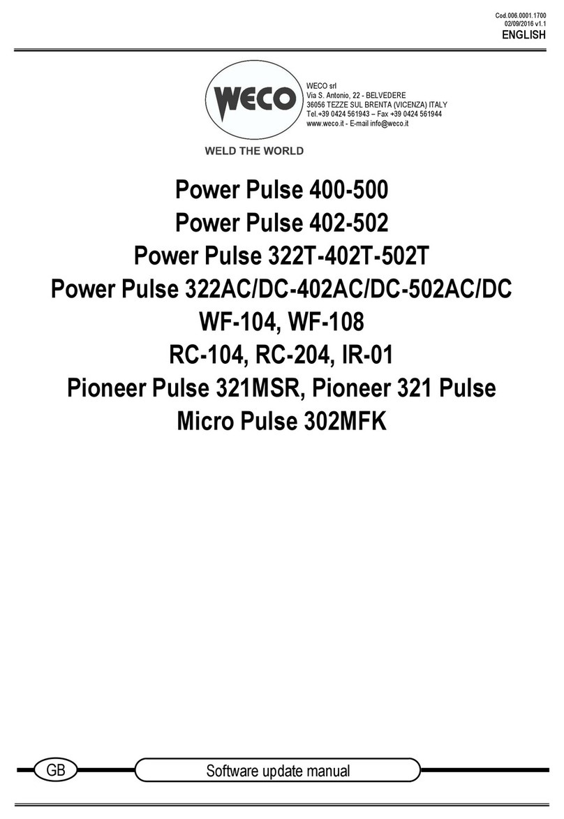 Weco Power Pulse 400 Software Update Manual
