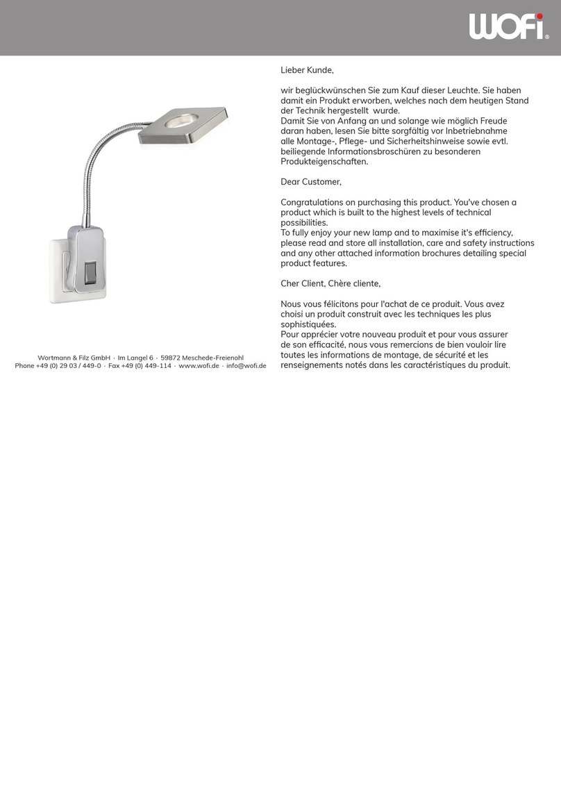 wofi 412701 9111 Series installation instructions