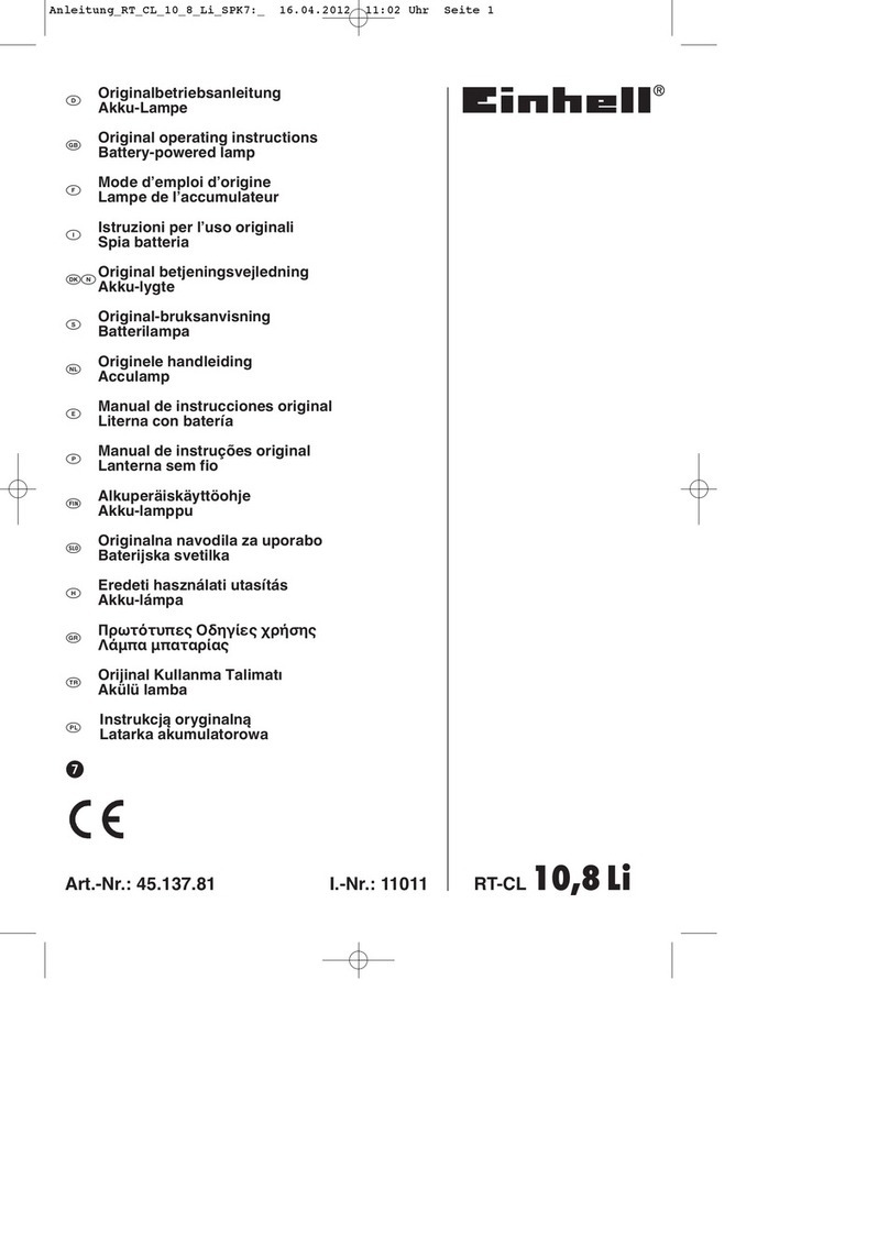 EINHELL RT-CL 10,8 Li Original operating instructions