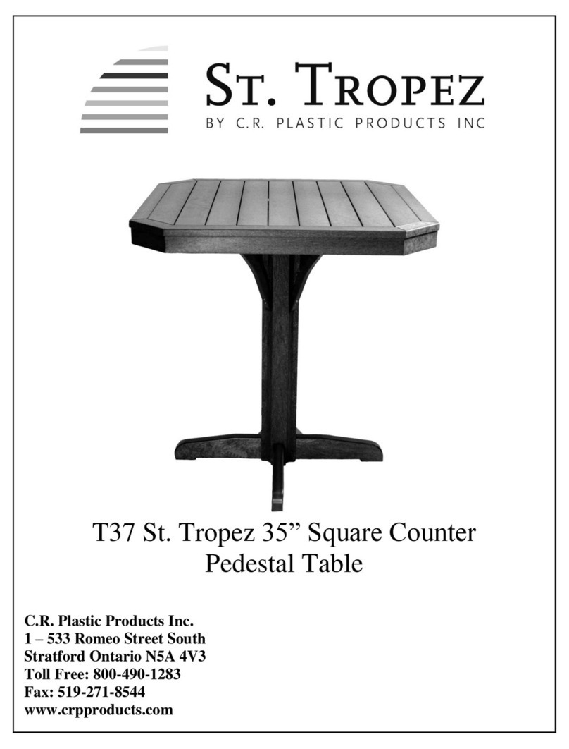 C.R. Plastic Products St. Tropez T37 User manual C.R. Plastic Products St. Tropez T37 User manual