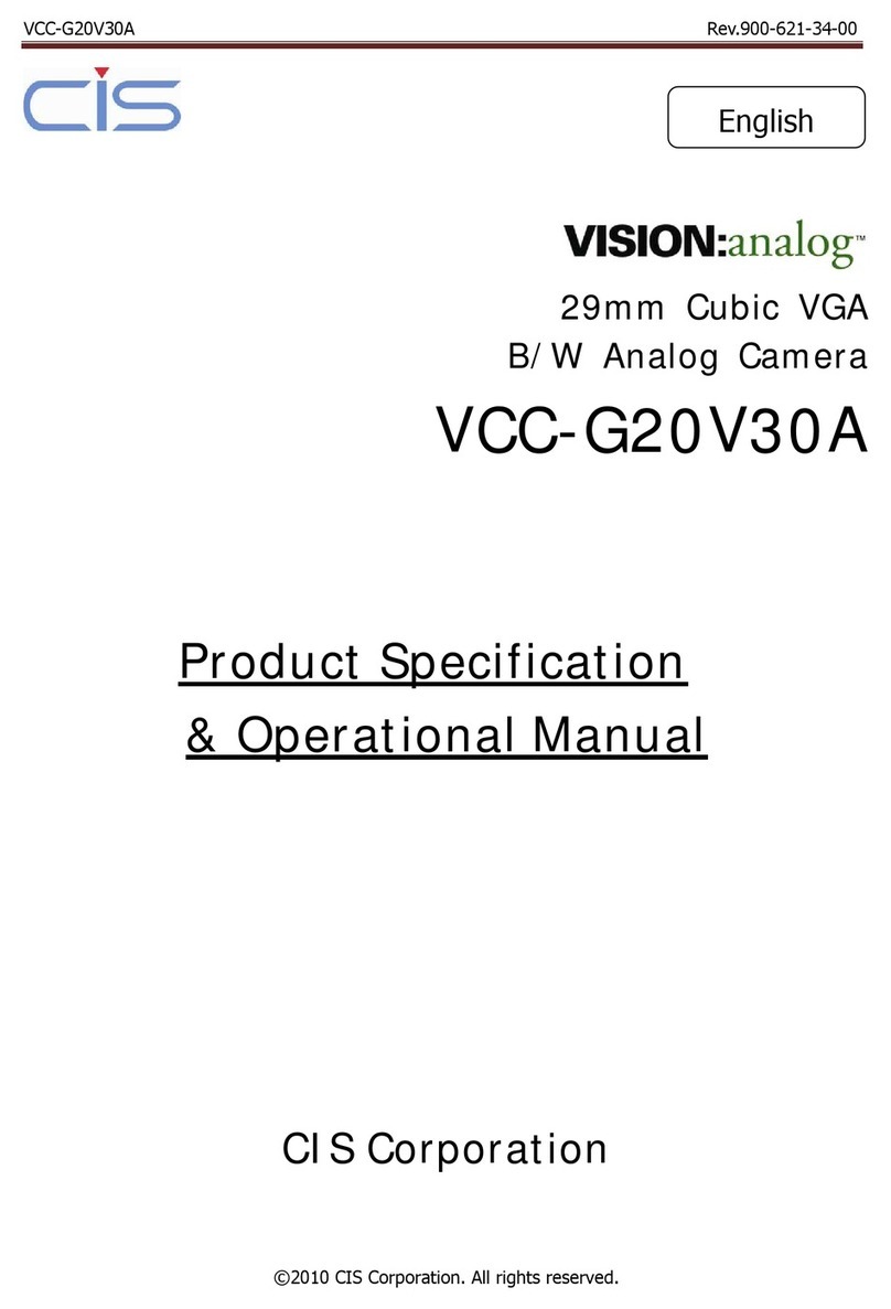 CIS VCC-G20V30A Quick start guide CIS VCC-G20V30A Quick start guide
