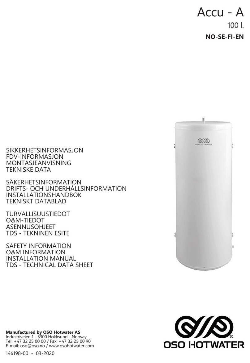 OSO HOTWATER Accu-A installation manual