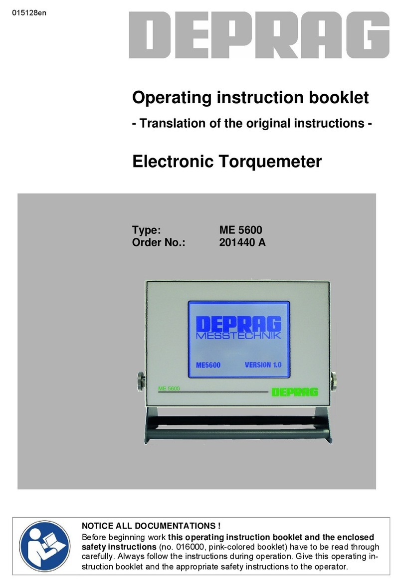 Deprag ME 5600 Operating instruction booklet