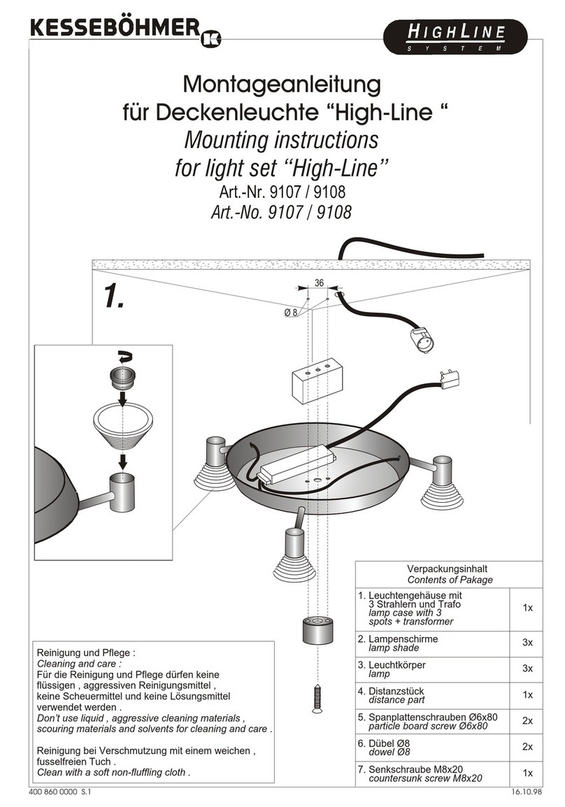 Kesseböhmer High-Line 9107 Mounting instructions