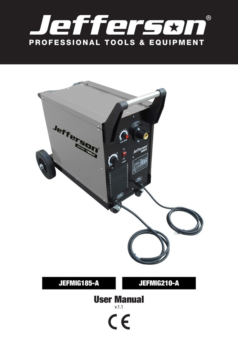 Jefferson JEFMIG185-A user manual