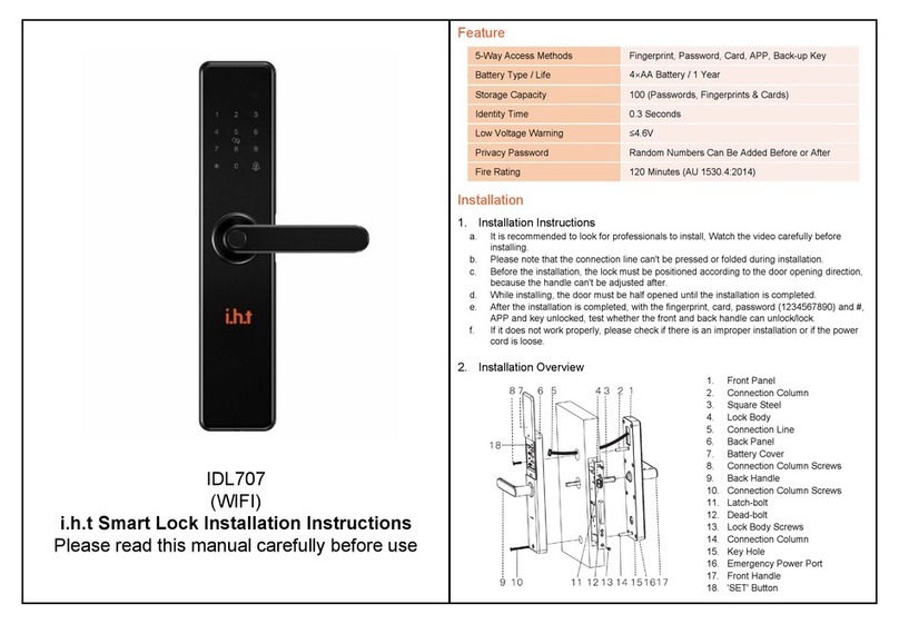 I.H.T IDL707 quick start guide