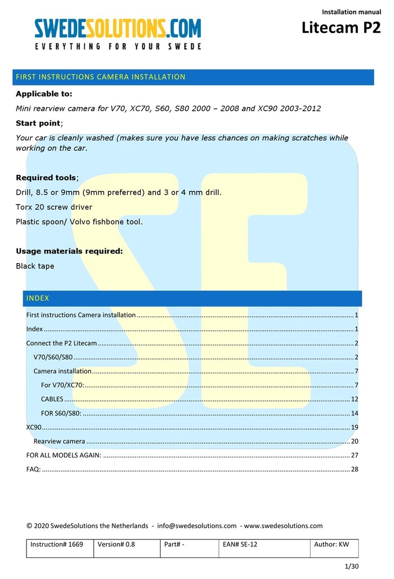 SwedeSolutions Litecam P2 installation manual