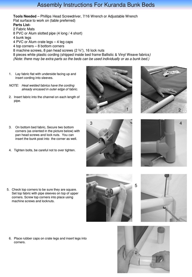 Therian Kuranda Bunk Bed Assembly instructions
