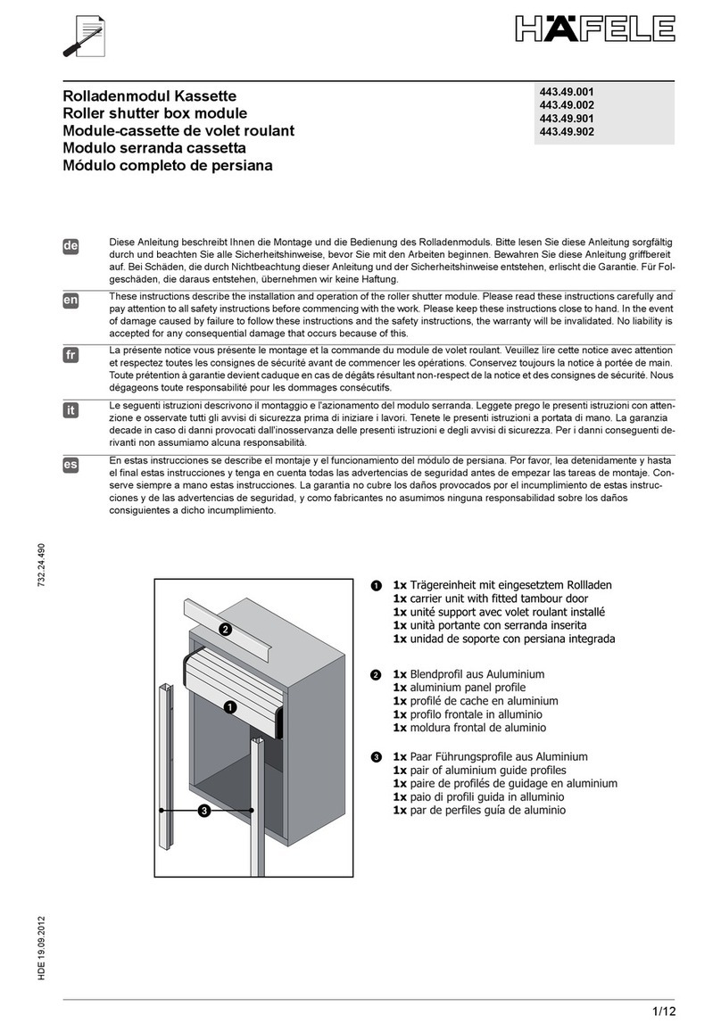 Häfele 443.49.001 User manual Häfele 443.49.001 User manual