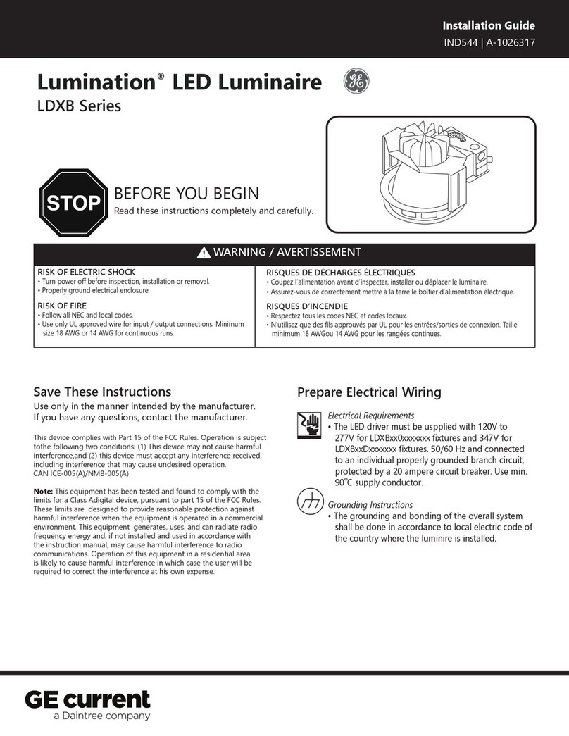 GE Lumination LDXB Series User manual