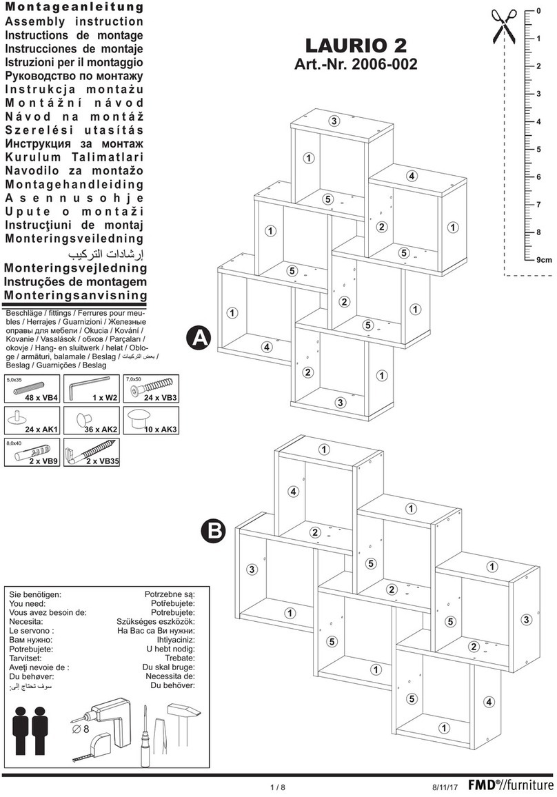 FMD Furniture LAURIO 2 Assembly instruction