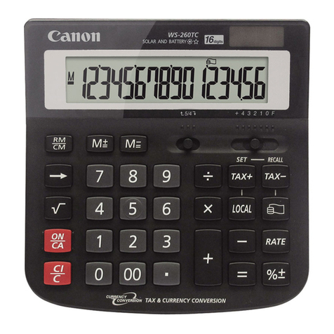 Canon WS-220TC Instruction