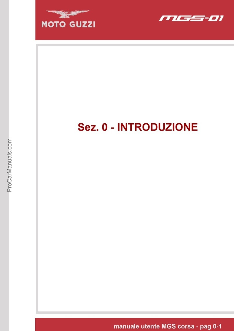 MOTO GUZZI MGS-01 2010 owner's manual