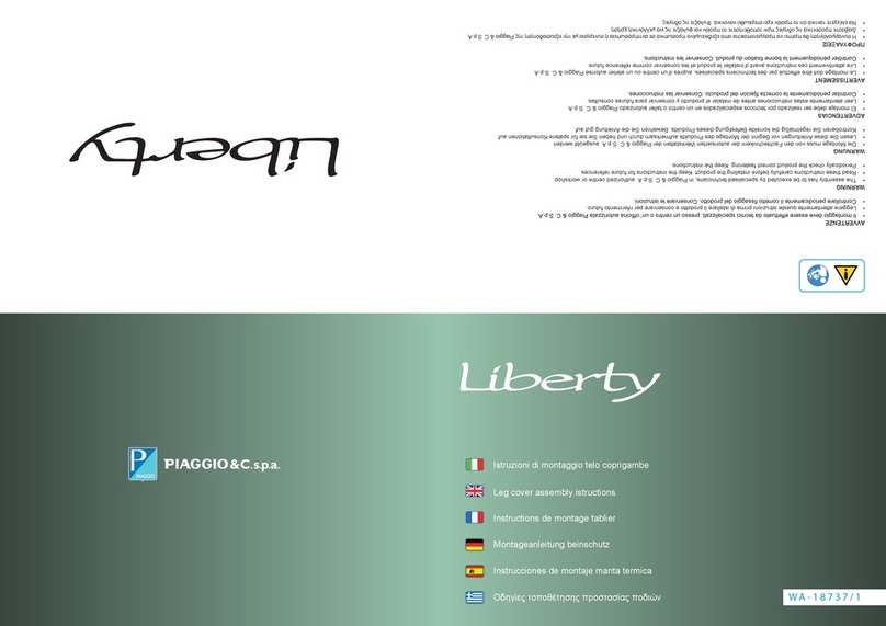 PIAGGIO Liberty Assembly instructions