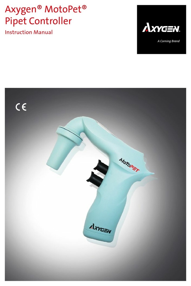 CORNING Axygen MotoPet User manual CORNING Axygen MotoPet User manual