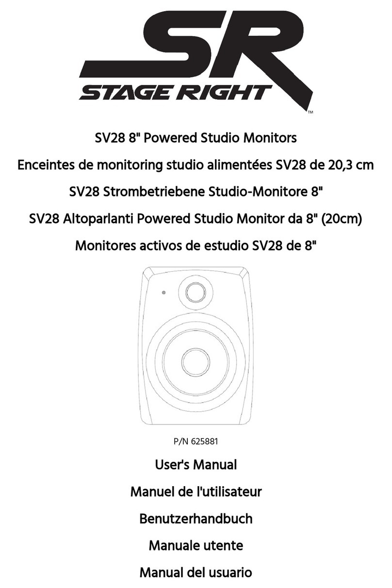 SR STAGE RIGHT 625881 User manual