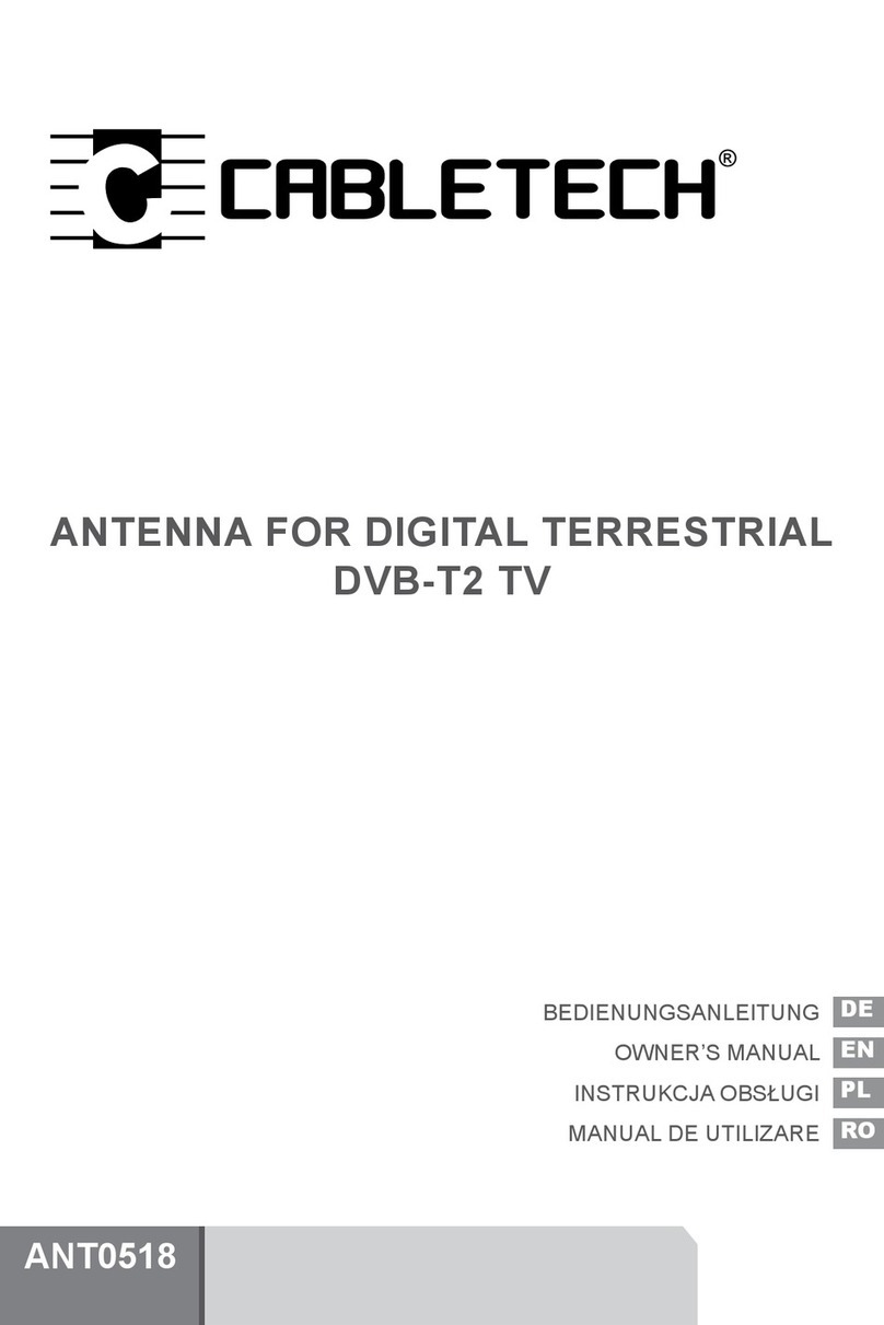 Cabletech ANT0518 User manual