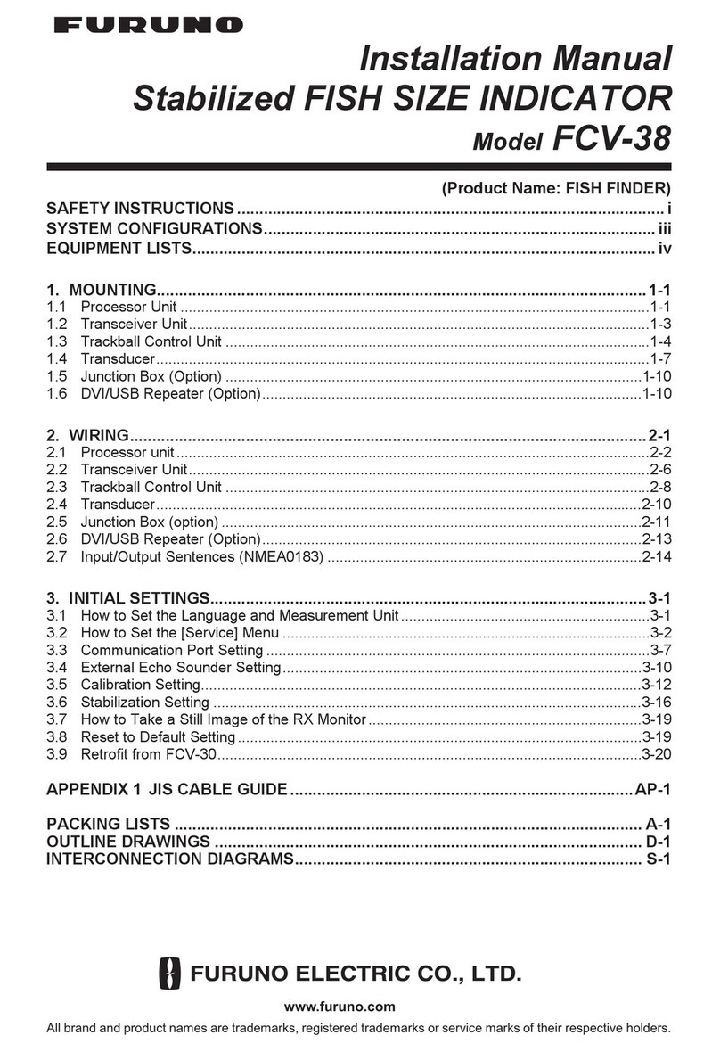 Furuno FCV-38 User manual