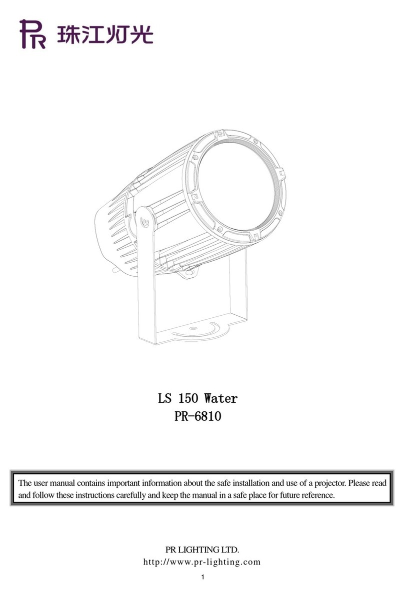 PR Lighting LS 150 Water User manual