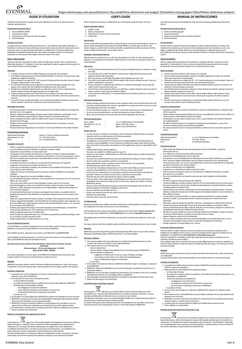 Num'axes EYENIMAL NGDIVEYE002 User manual