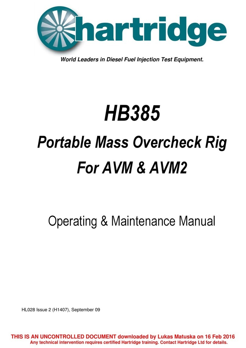 Hartridge HB385 operating & maintenance manual