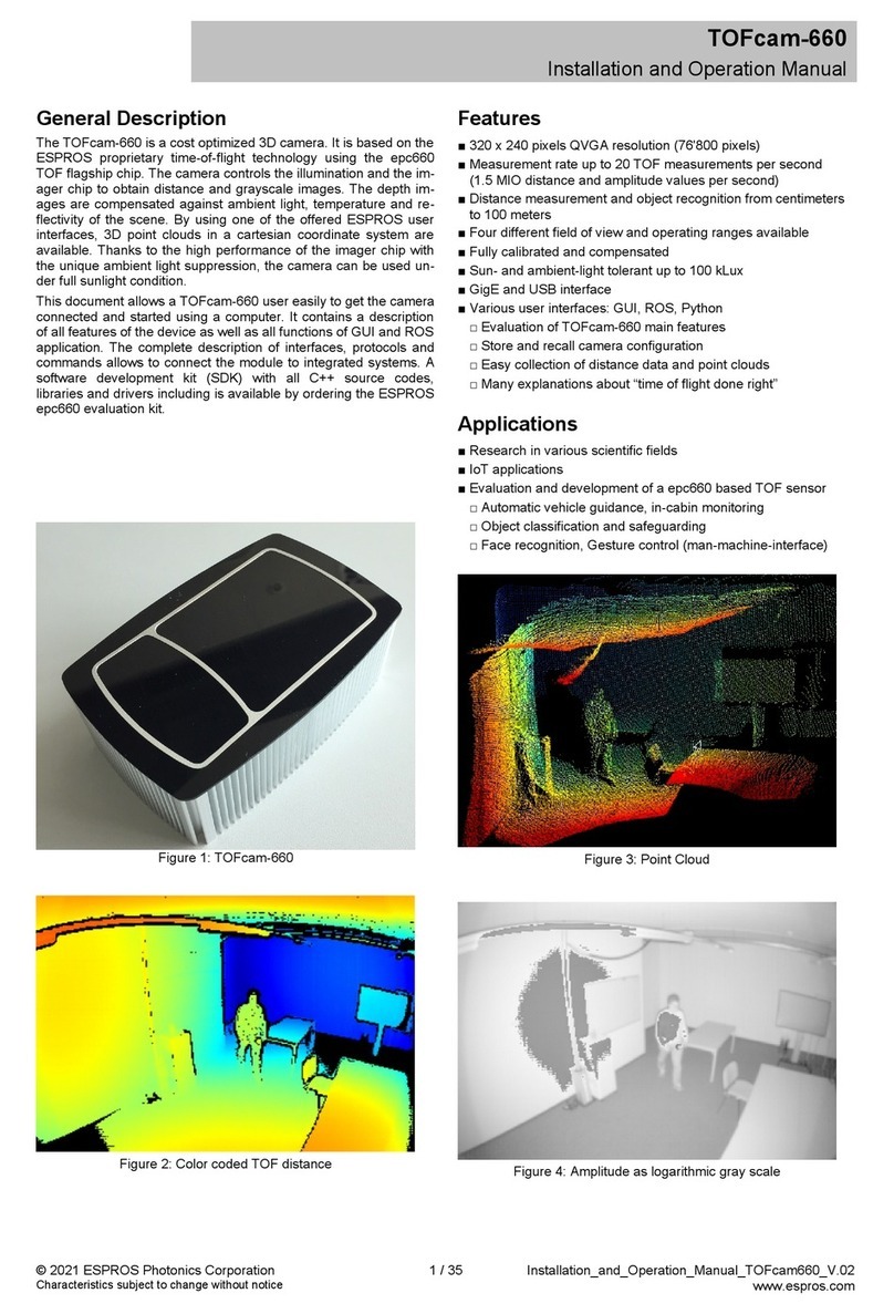 ESPROS TOFcam-660 User manual