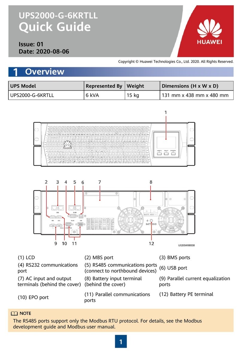 Huawei UPS2000-G-6KRTLL User manual