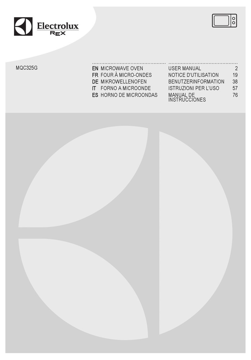 Electrolux REX MQC325G user manual