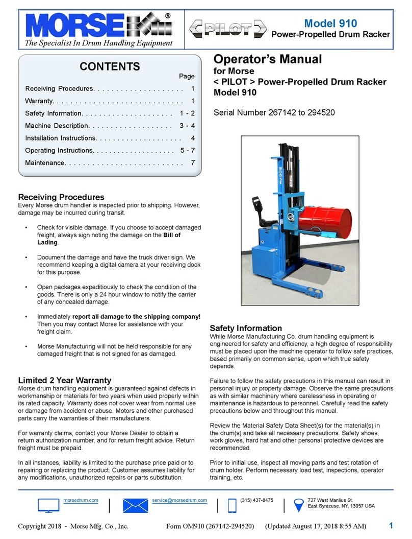 morse PILOT 910 Operator's manual