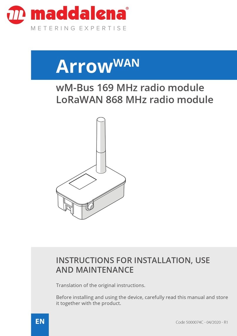 MADDALENA ArrowWAN Instructions for installation, use and maintenance
