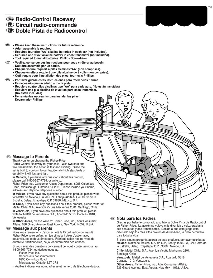 Fisher-Price Radio-Control Raceway instructions