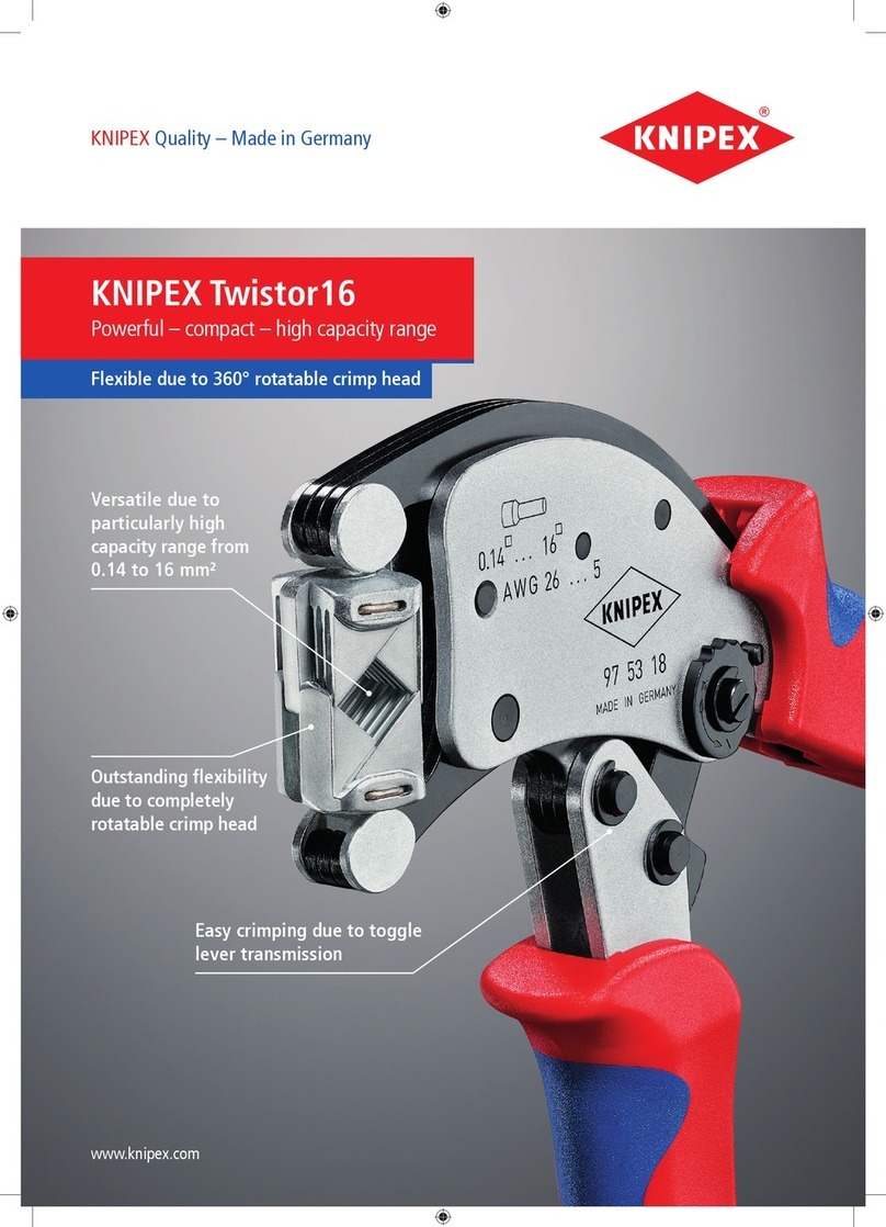 KNIPEX Twistor16 User manual