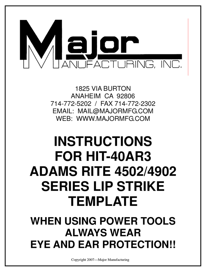 Major Manufacturing ADAMS RITE 4502 Series instructions
