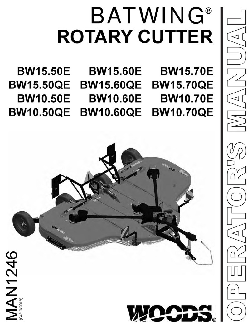 Woods Batwing BW15.50E User manual