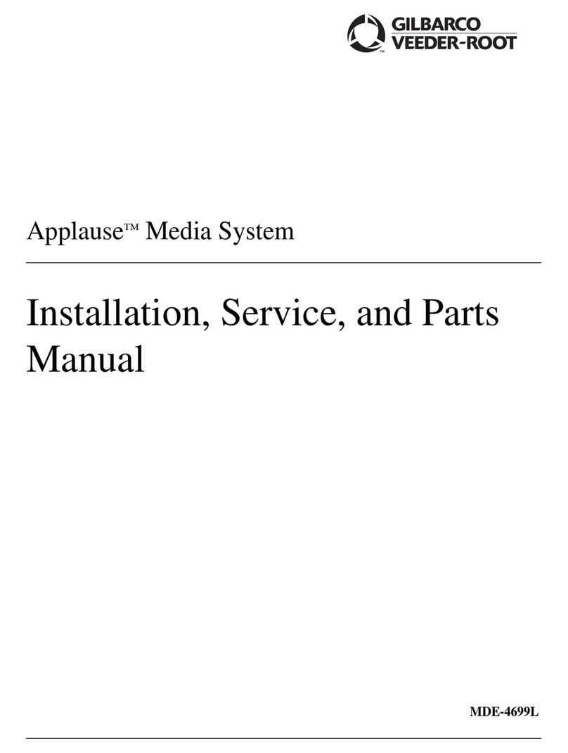 GILBARCO VEEDER-ROOT Applause Media System Installation, Service, and Parts Manual