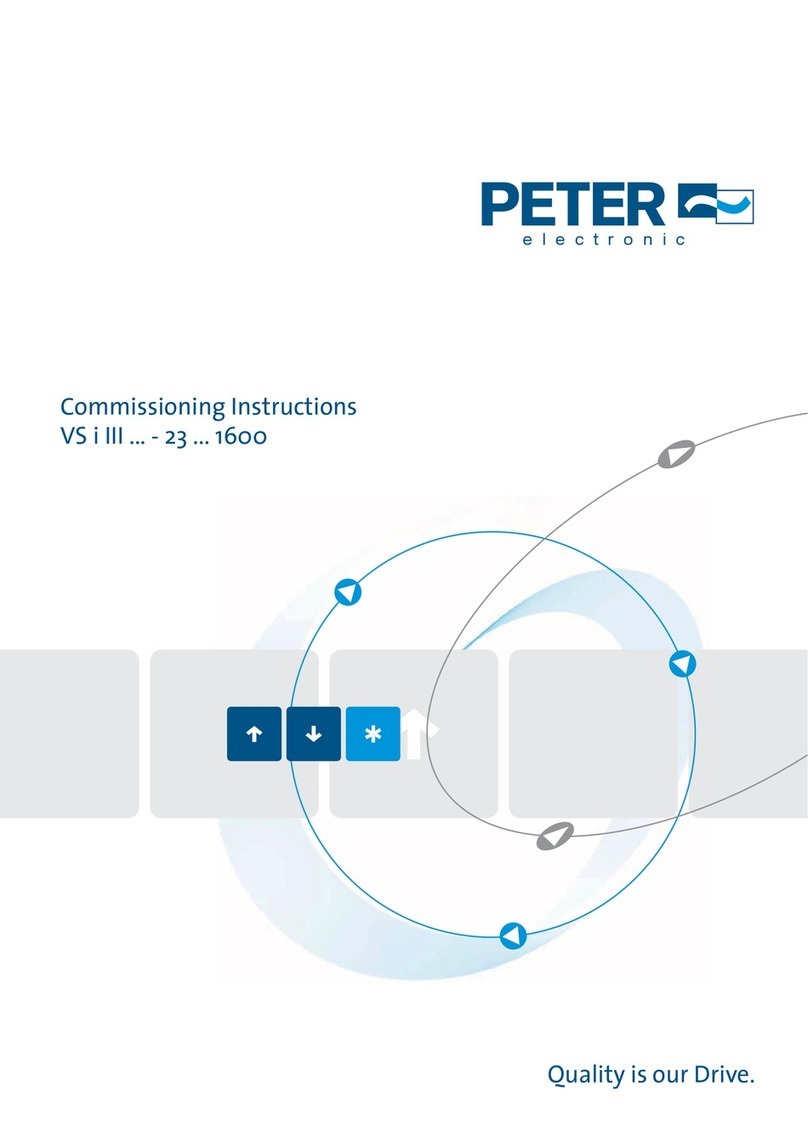 Peter electronic VersiStart i III Commissioning instructions Peter electronic VersiStart i III Commissioning instructions