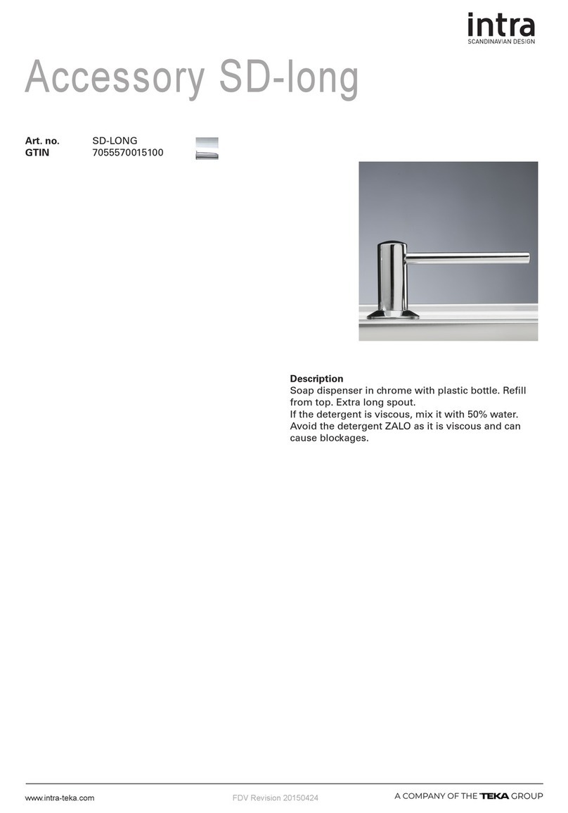 Teka Intra SD-LONG quick start guide