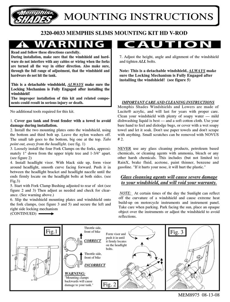 Memphis Shades MEB8975 Mounting instructions