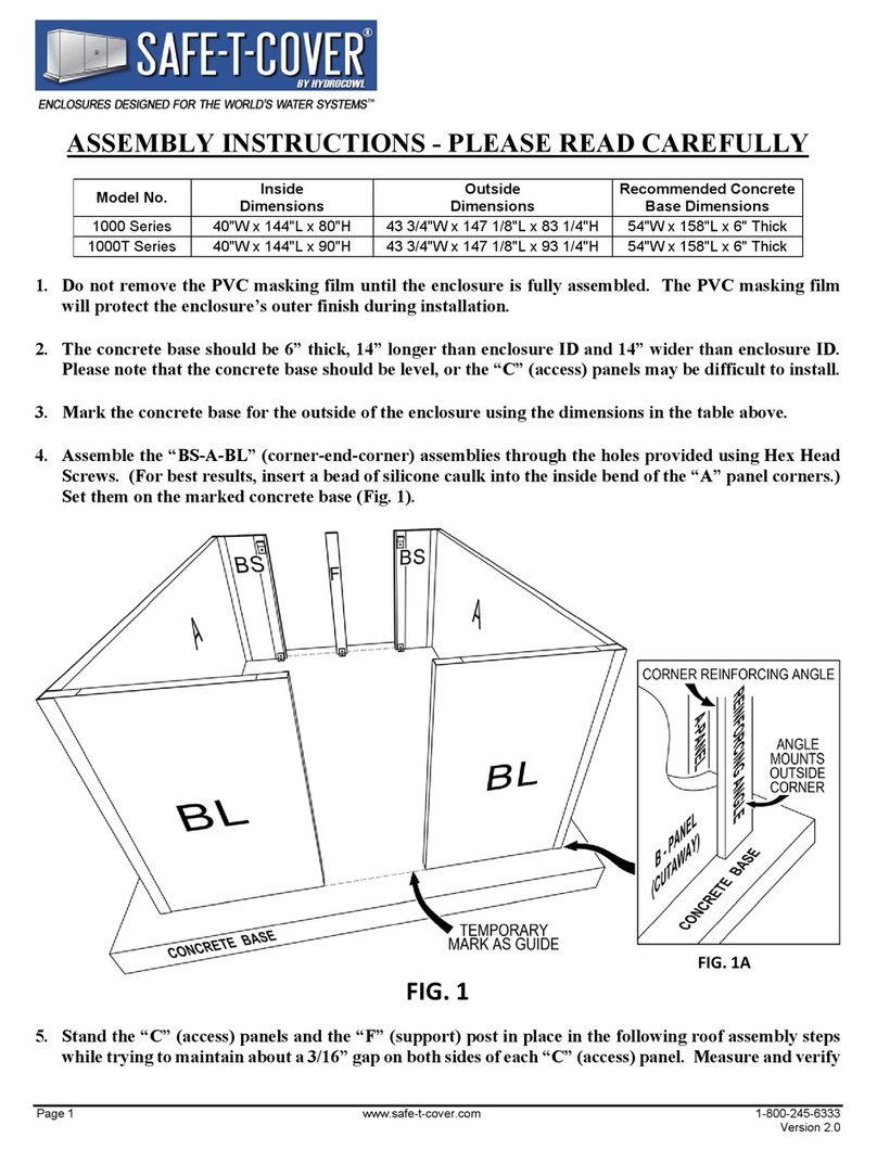 Safe-t-Cover 1000 Series User manual
