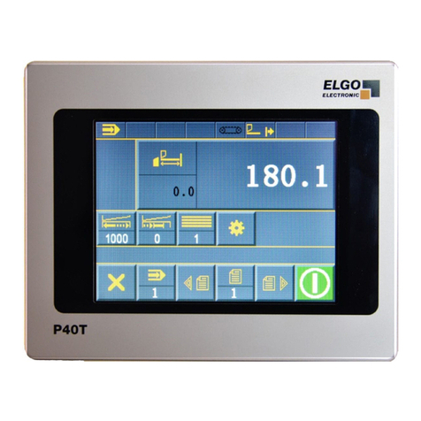 ELGO Electronic P40Touch Operation manual