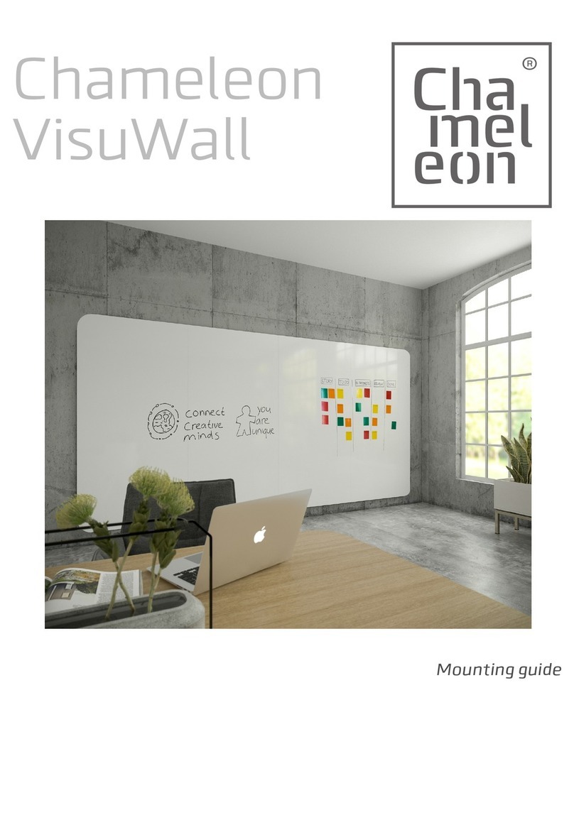 CHAMELEON VisuWall BEC1U72W Installation instructions manual
