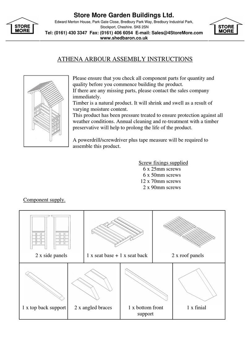Store More ATHENA ARBOUR Assembly instructions