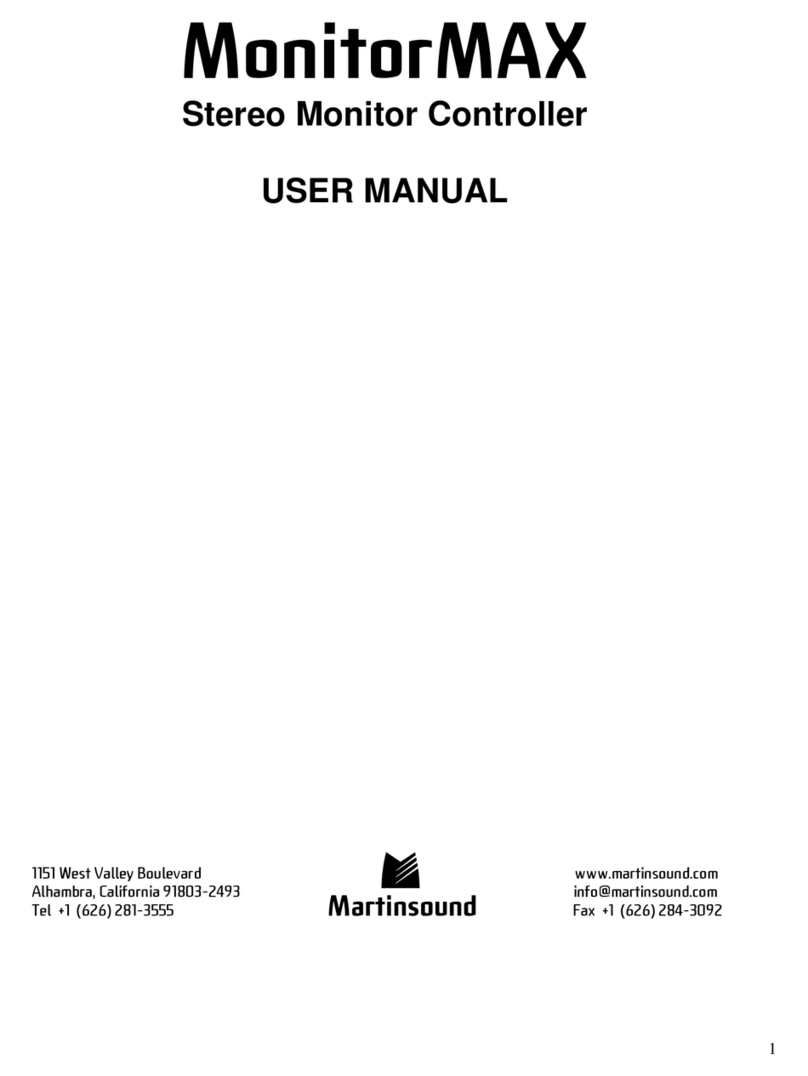 Martinsound MonitorMAX user manual