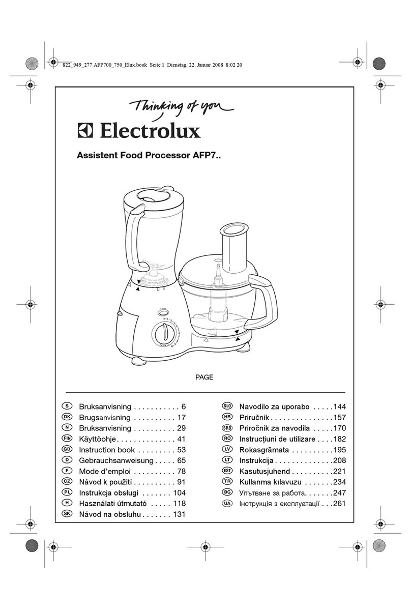 Electrolux AFP7 Series Instruction book
