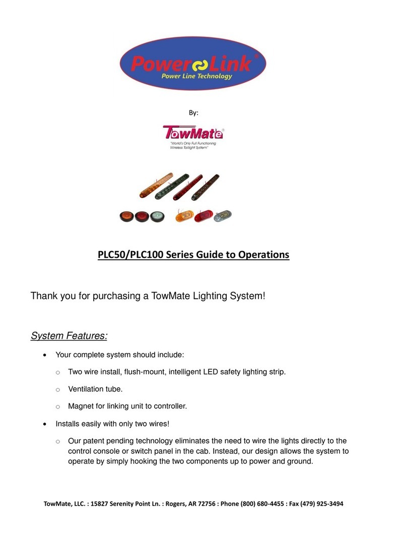 TowMate Powerlink PLC50 Series Guide to operations