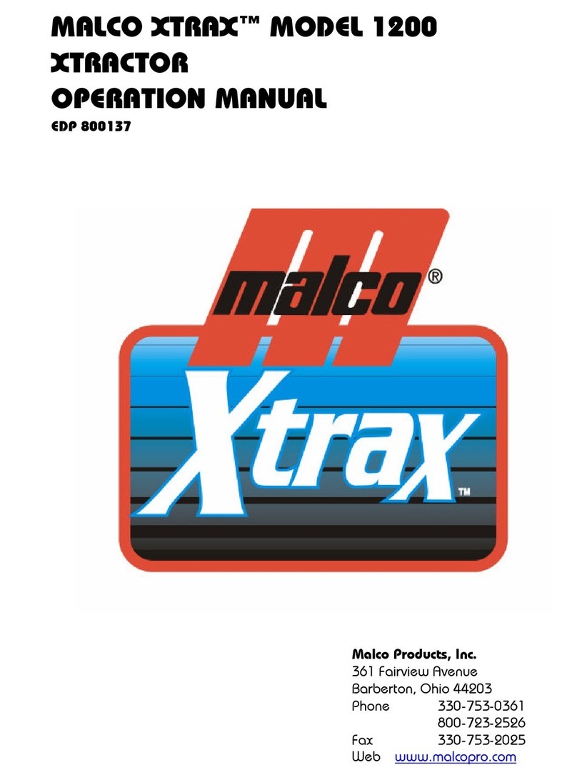 Malco XTRAX 1200 Operation manual
