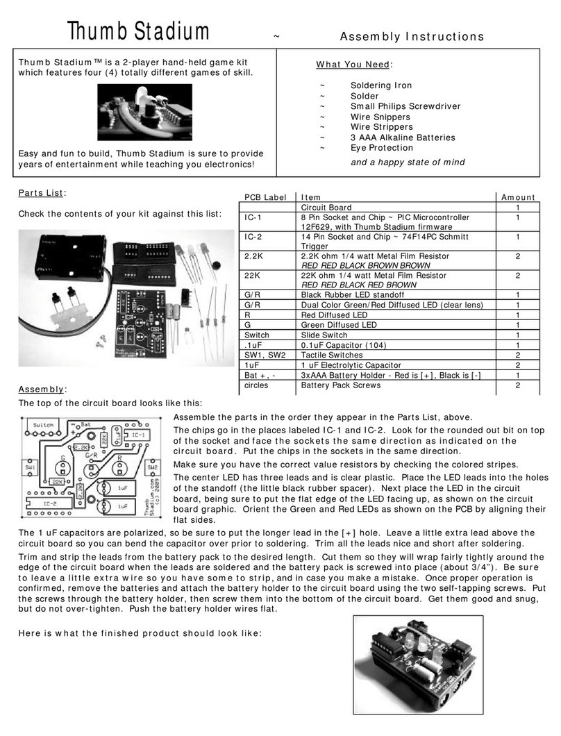 MoltenVoltage Thumb Stadium quick start guide MoltenVoltage Thumb Stadium quick start guide