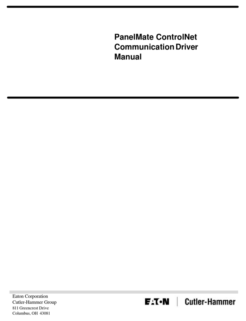 Cutler-Hammer EATON PanelMate ControlNet manual