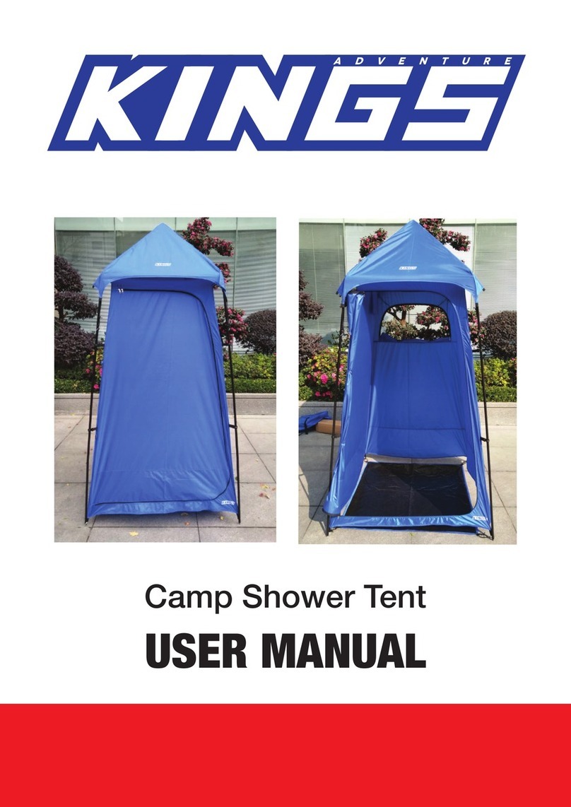 Kings Adventure Camp Shower Tent user manual